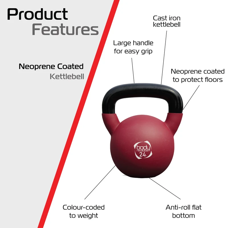 Kettlebell en Néoprène 24 kg