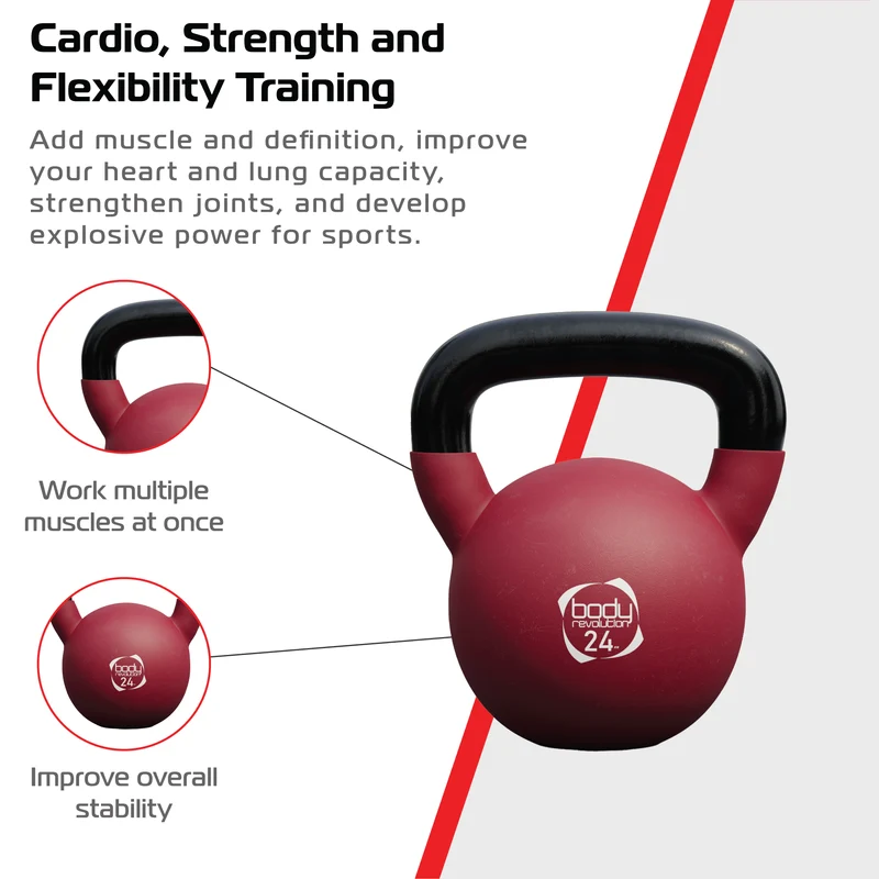Kettlebell en Néoprène 24 kg