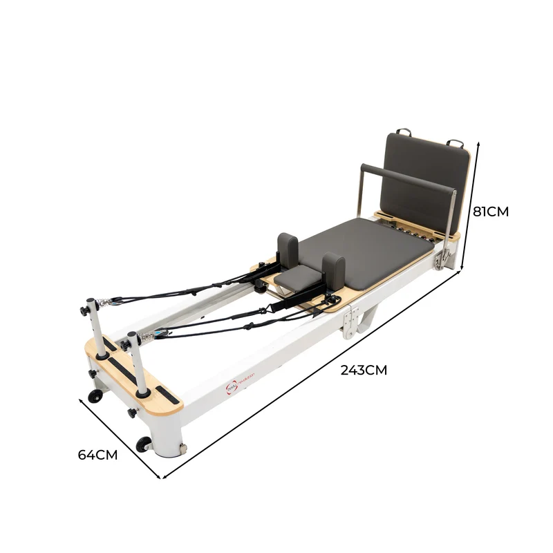 Machine Reformer Pilates Pliable - Aluminium