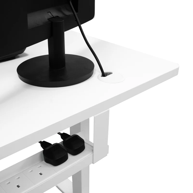 Bureau Assis-Debout Électrique Avec Tiroir (120 x 60 cm)