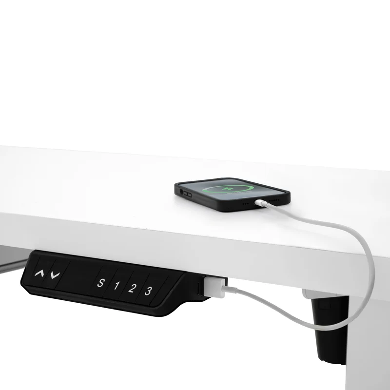 Bureau Assis-Debout Électrique Avec Tiroir (160 x 60 cm)