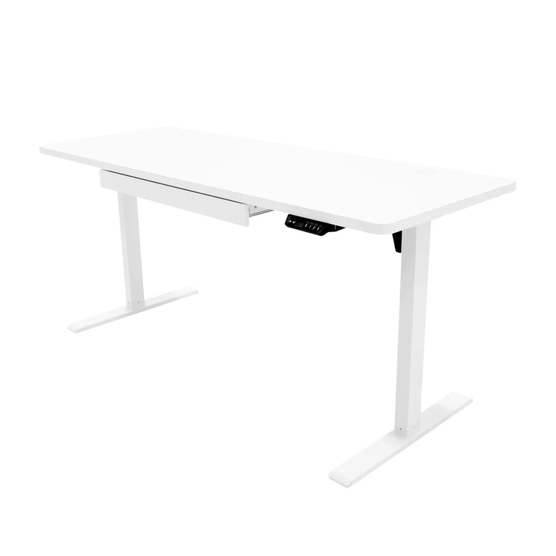 Bureau Assis-Debout Électrique Avec Tiroir (160 x 60 cm)