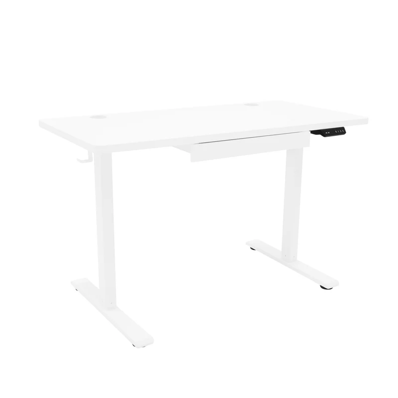 Bureau Assis-Debout Électrique Avec Tiroir (140 x 60 cm)