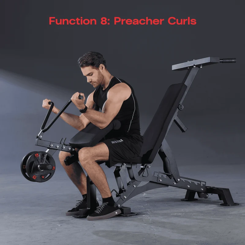 Heavy Duty 8-in-1 Adjustable Bench | Ascend HB-800