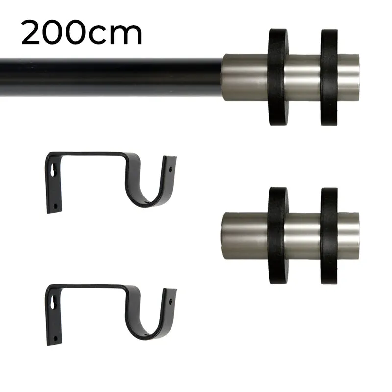 Tringle à rideau Ø22mm Cerceaux Installation au mur