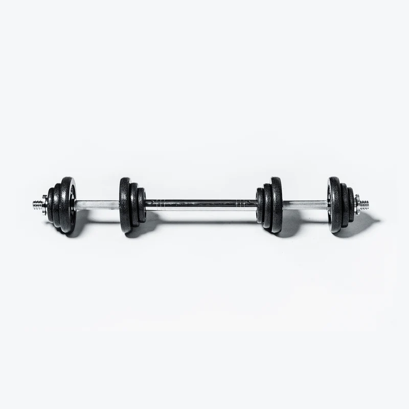 Adjustable Cast Iron Dumbbell Kit (20kg - 44lb) With Case