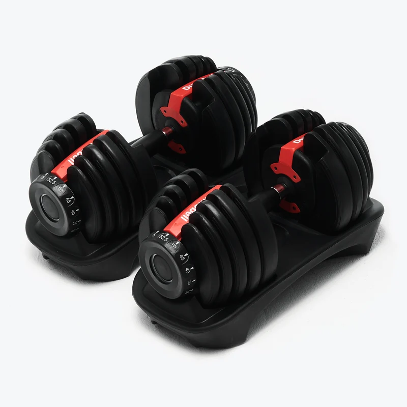 Bundle: Set of Dumbbells (5 - 52.5 lb) & Bench