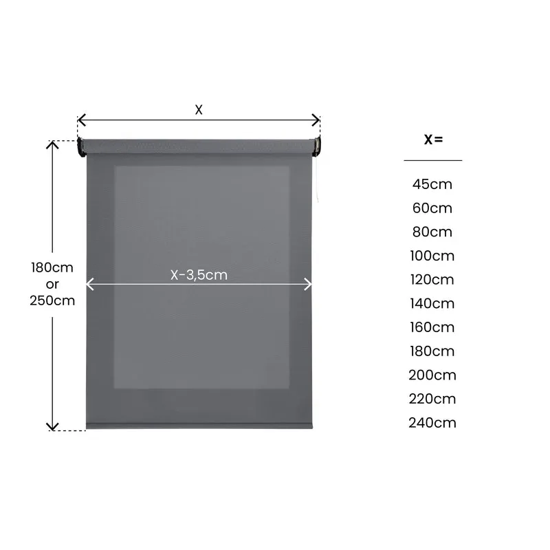 Store enrouleur Screen PRO Solar Motorisé Graphite