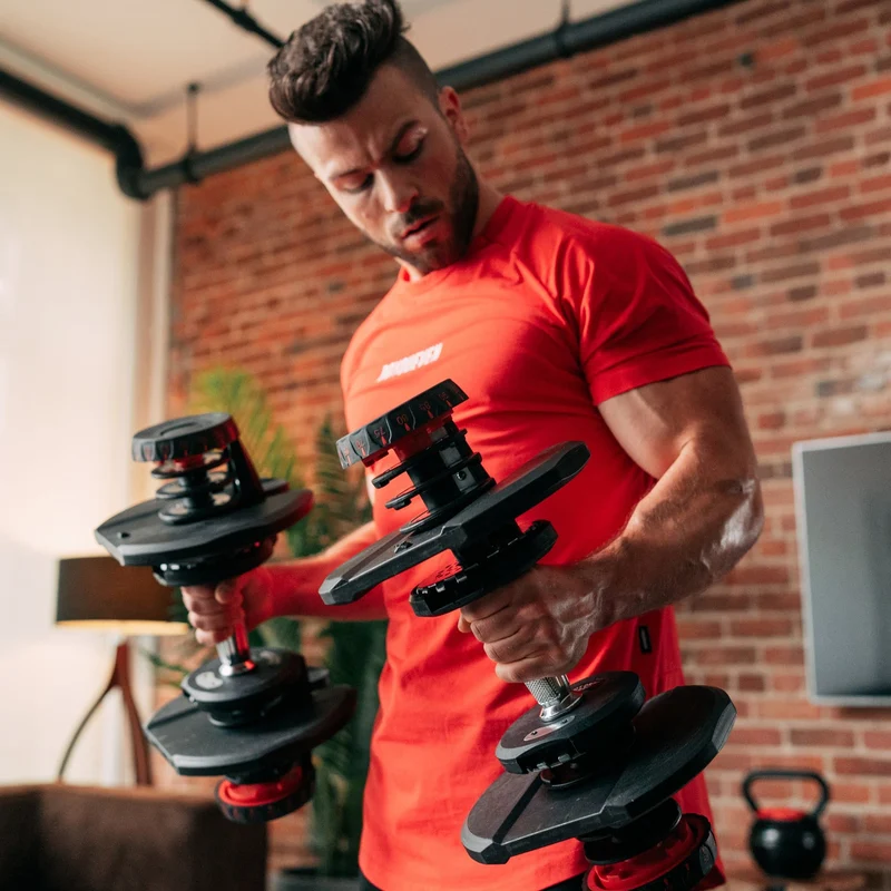 Set of 2 Adjustable Dumbbells (10 to 90 lb)