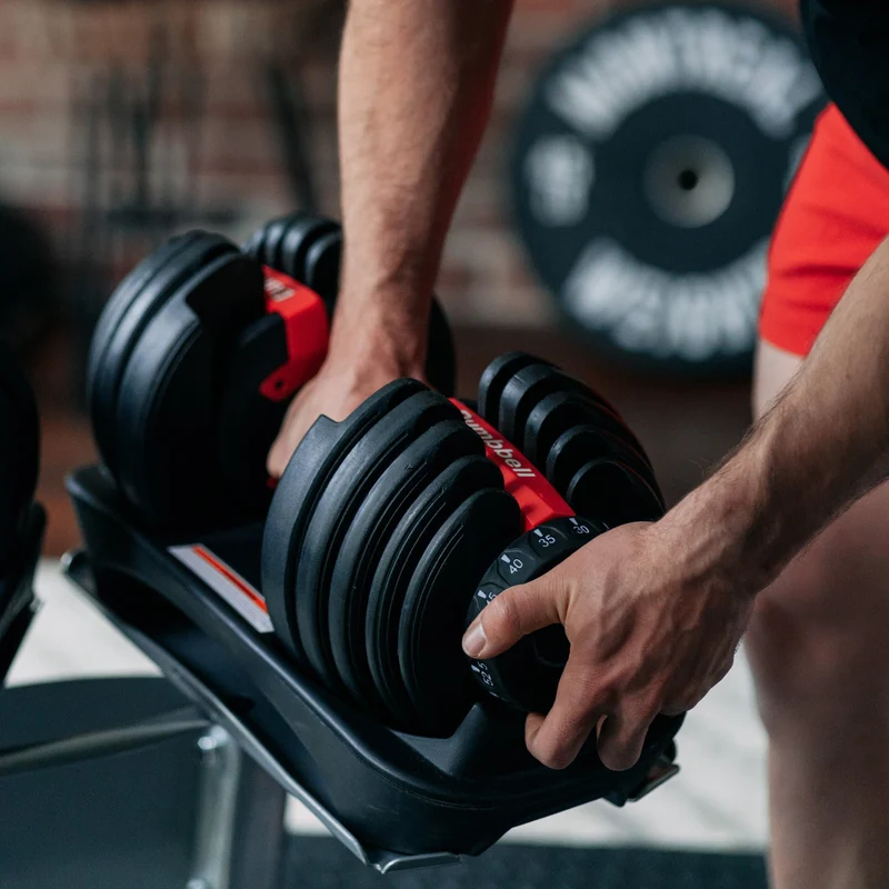 Set Of 2 Adjustable Dumbbells (5 to 52.5 lb)