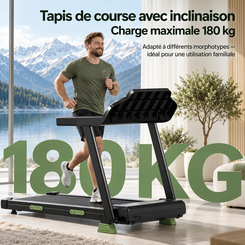 FITFOLDA TI690PRO - Tapis de course inclinable haut de gamme à 15%