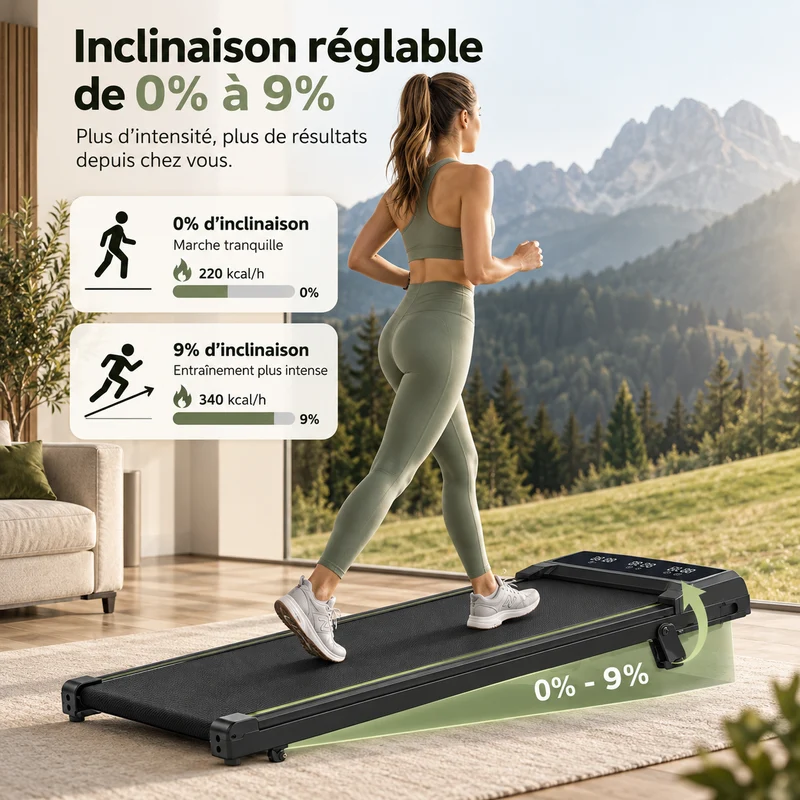 FITFOLDA TI390 - Tapis de course inclinable à 9%