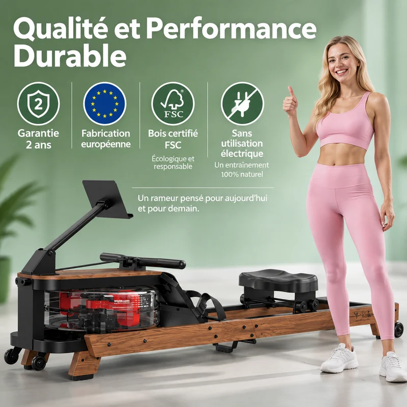 FITFOLDA RE890PRO - Rameur à résistance hydraulique haut de gamme