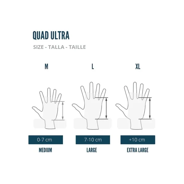 Quad Ultra Hands Grips Noir Vert Taille L
