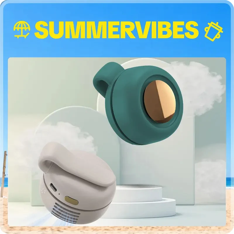 Mini Ventilateur Portable à Clip USB Rechargeable