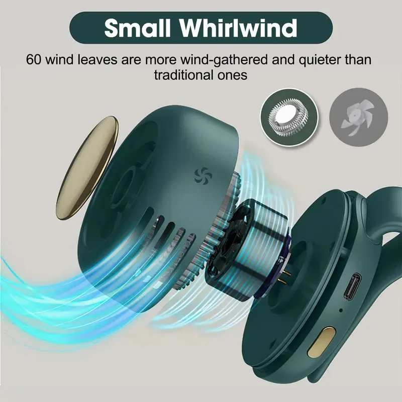 Mini Ventilateur Portable à Clip USB Rechargeable