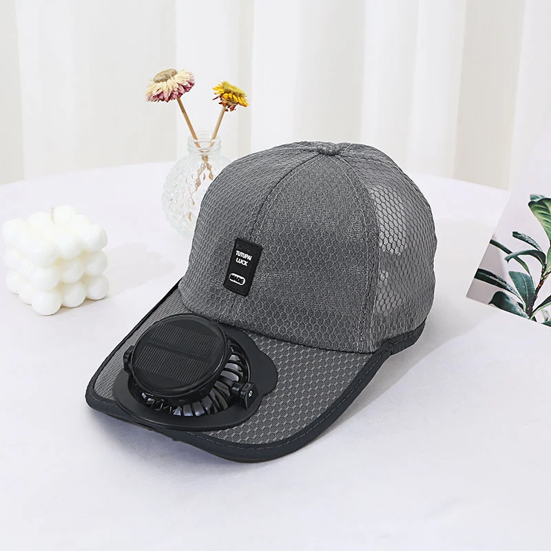 Casquette Solaire avec Ventilateur Intégré Anti-UV