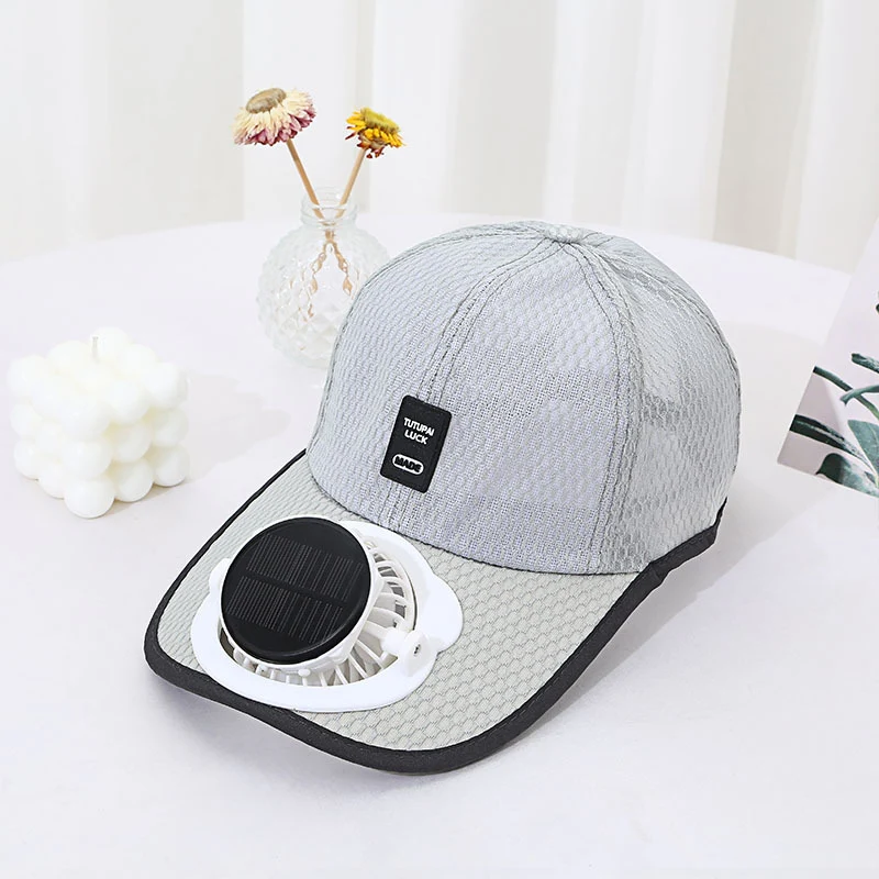 Casquette Solaire avec Ventilateur Intégré Anti-UV