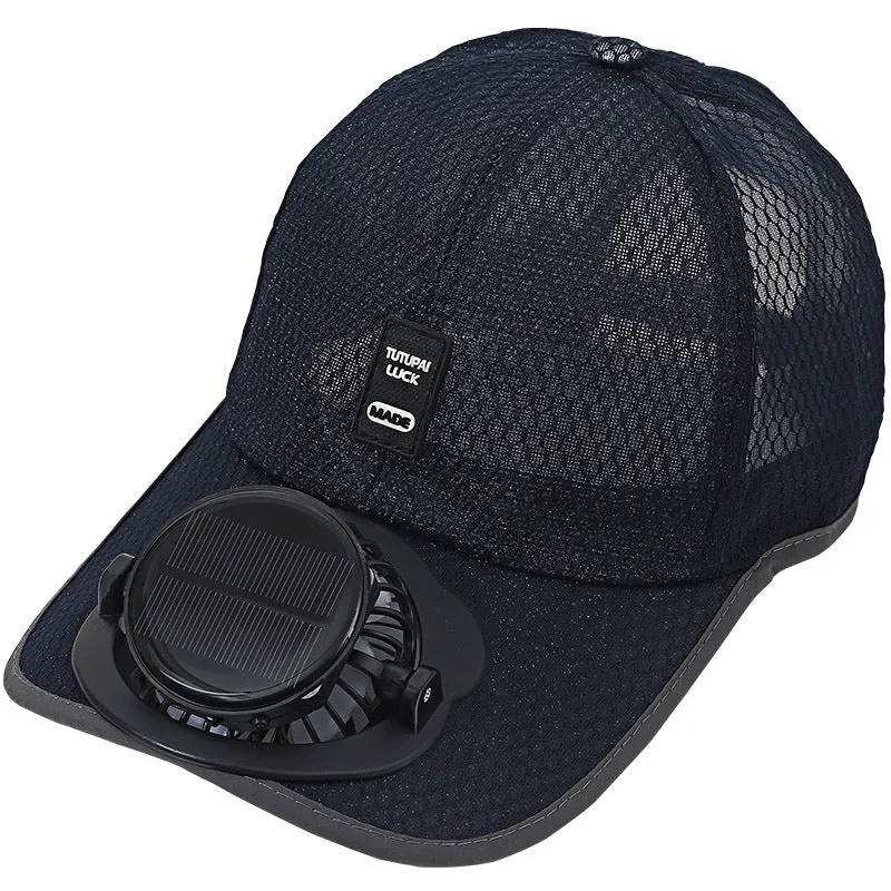Casquette Solaire avec Ventilateur Intégré Anti-UV