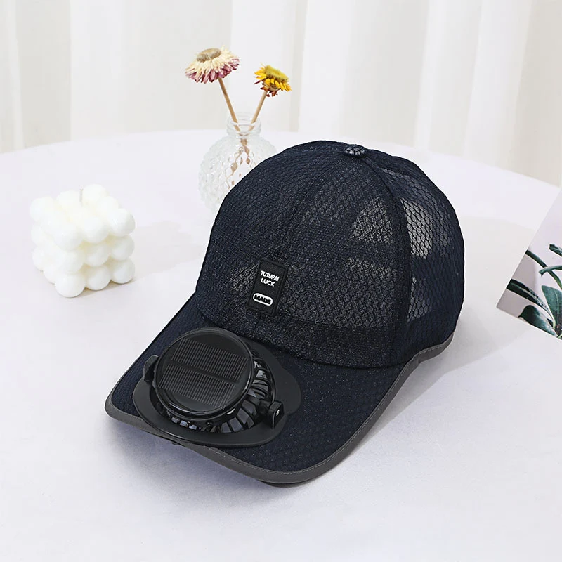 Casquette Solaire avec Ventilateur Intégré Anti-UV