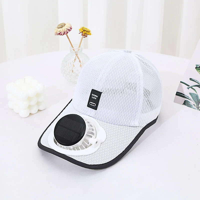 Casquette Solaire avec Ventilateur Intégré Anti-UV