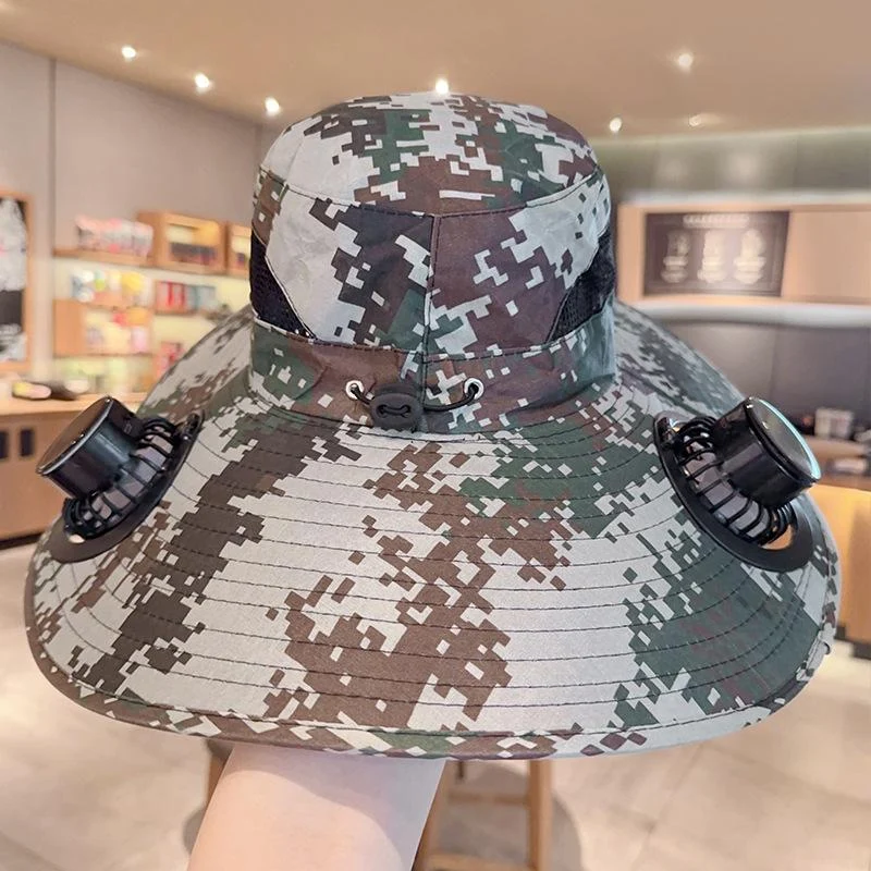 Casquette Solaire avec Ventilateur USB Rechargeable