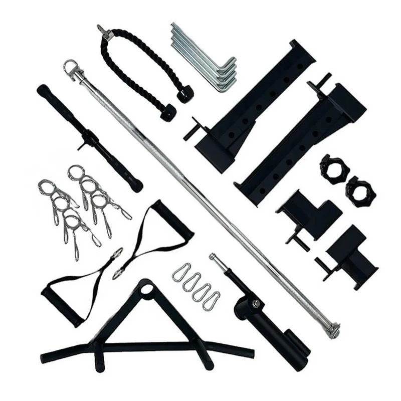 G4 All-In-One Trainer: Rack, Smith Machine et Double Poulie + 154 kg de Poids Inclus