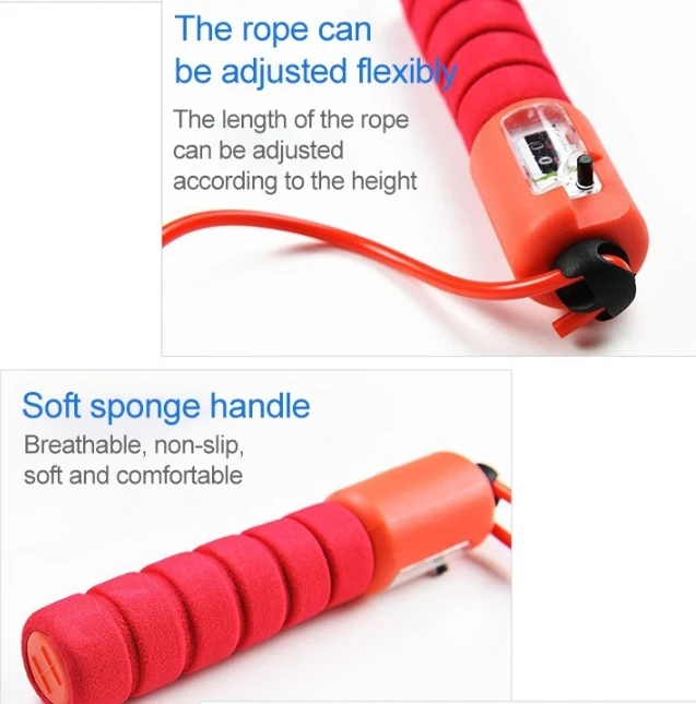 Corde à Sauter Réglable avec Compteur