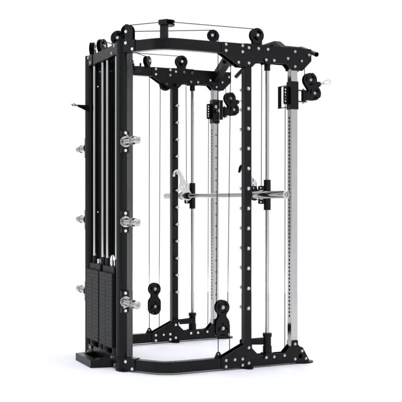 G12™ V2 All-In-One Trainer - Double Poulie (2 x 100 kg), Machine Smith, Rack et Presse pour les Jambes