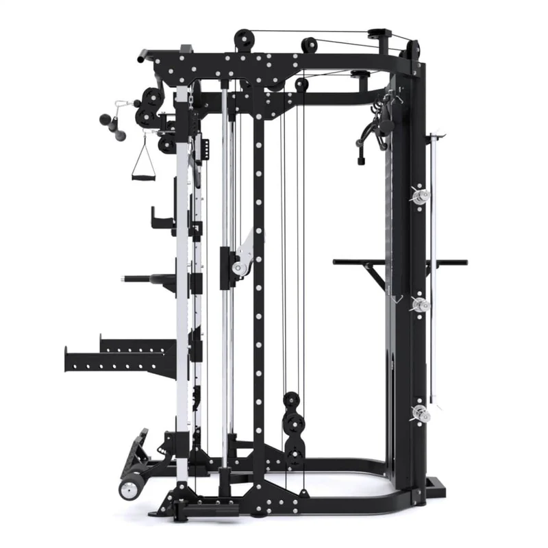 G12™ V2 All-In-One Trainer - Double Poulie (2 x 100 kg), Machine Smith, Rack et Presse pour les Jambes
