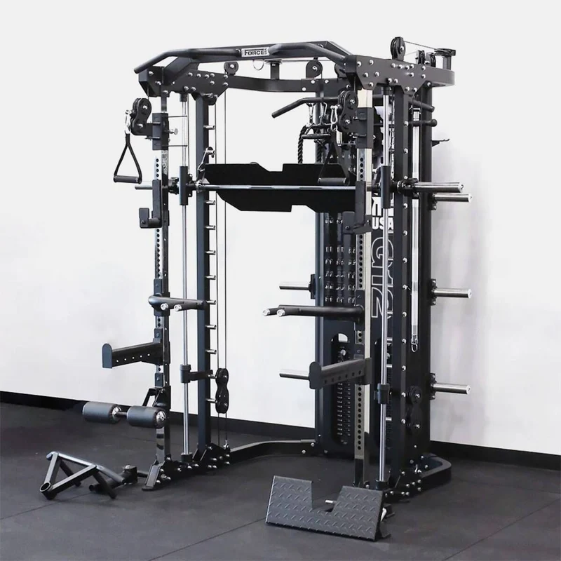 G12™ V2 All-In-One Trainer - Double Poulie (2 x 100 kg), Machine Smith, Rack et Presse pour les Jambes
