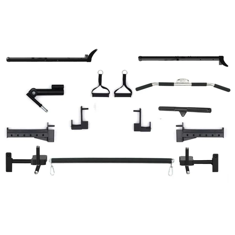 MULTIPOWER - MACHINE SMITH AVEC DOUBLE POULIE + RACK + POULIE HAUTE ET BASSE + 270 KG DE PLAQUES INCLUSES B300