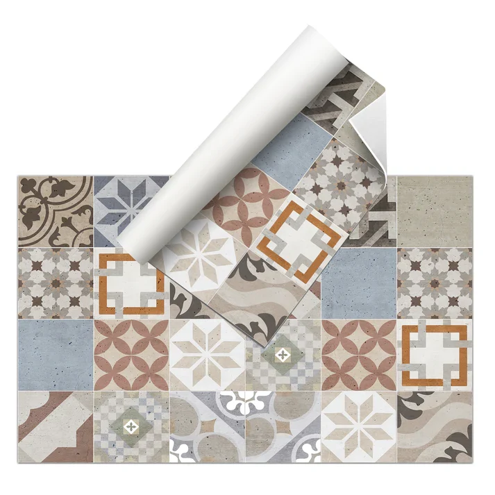 Tapis vinyle - Carreaux vintage 3